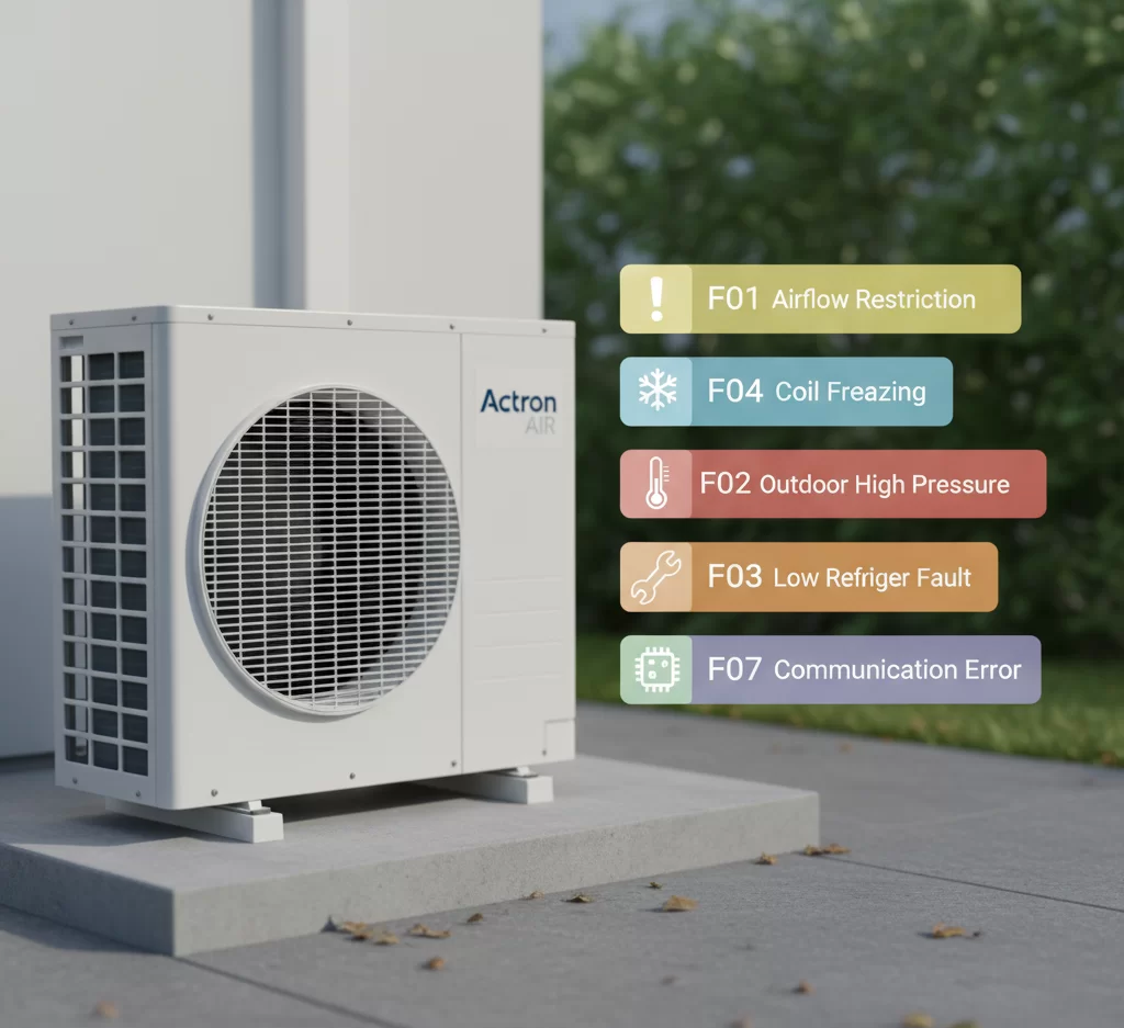 Actron Air fault code